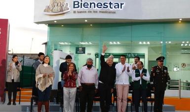 Inaugura AMLO 16 sucursales del Banco del Bienestar