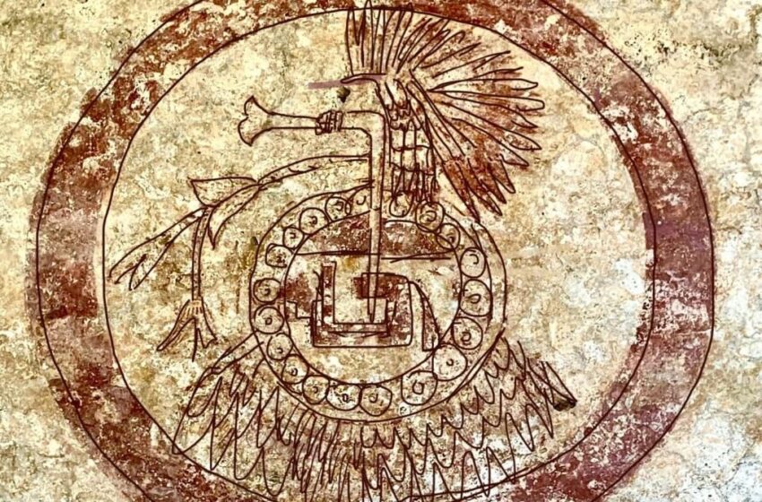 Descubren pintura mural vinculada al linaje de los tepoztecos del siglo XVI