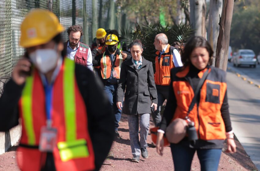 Continúan trabajos en el metro de la CDMX