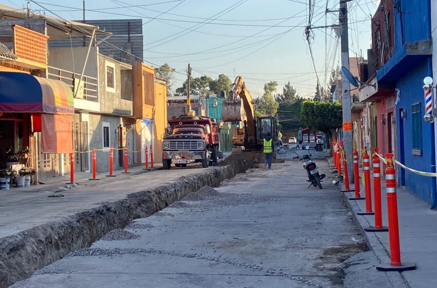 Avanza construcción de colectores pluviales en Morales – Saucito y el Mexquital