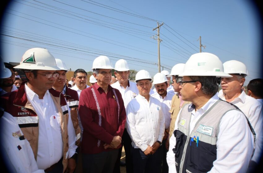  Avanza construcción del nuevo hospital del Issste en Tampico