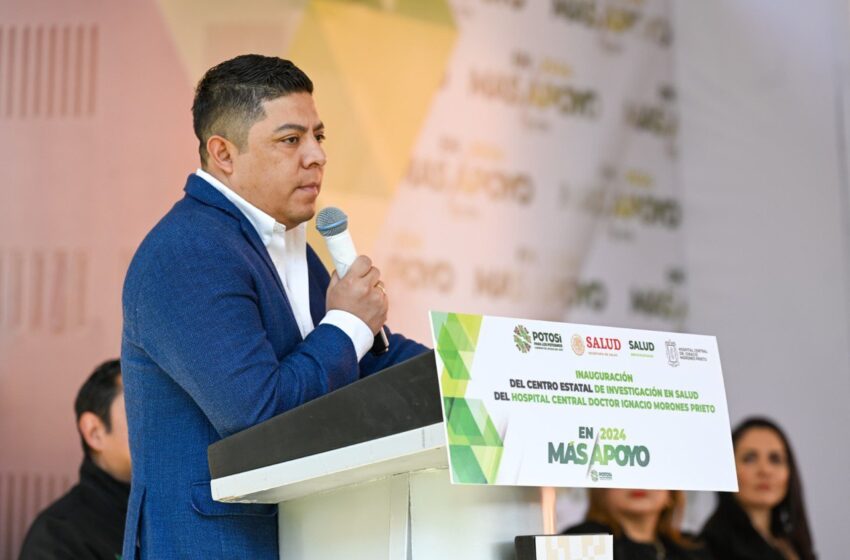  Ricardo Gallardo entrega nuevo centro de investigación en salud