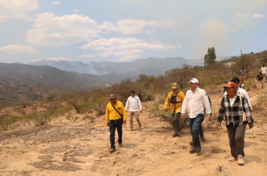 Gobernador Ricardo Gallardo Supervisa Acciones Contra Incendio en Santa María