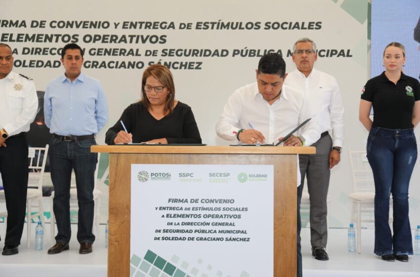 Estímulos y Mejoras para la Policía de Soledad: Anuncia el Gobierno del Estado