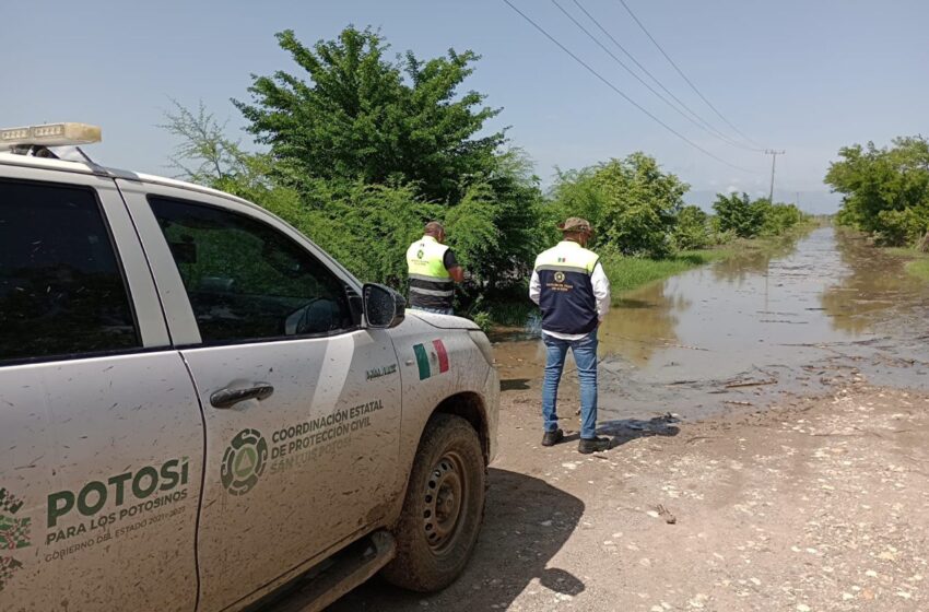 Protección Civil Estatal Evalúa Impacto de Lluvias en Comunidad de Tanlajás