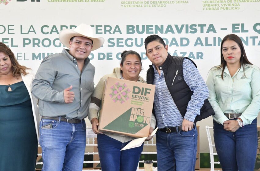 Con obras y seguridad alimentaria, el Gobierno Estatal fortalece apoyo en Guadalcázar