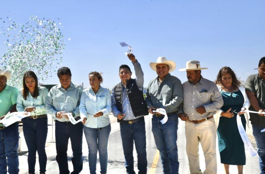  En Guadalcázar agradecen obras que mejoran la movilidad y conectividad