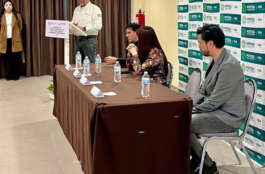 Certifican a Directores de Organismos Municipales de Agua en San Luis Potosí