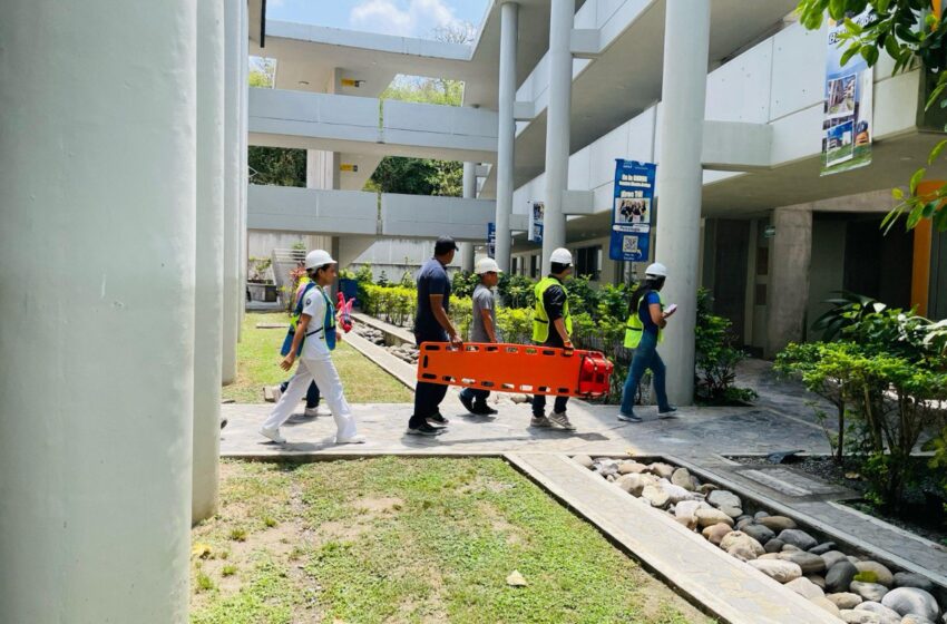  UASLP fortalece cultura de prevención con participación en el Primer Simulacro Nacional 2025
