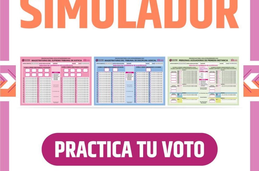 Así podrás practicar tu voto, CEEPAC habilita simulador de votaciones
