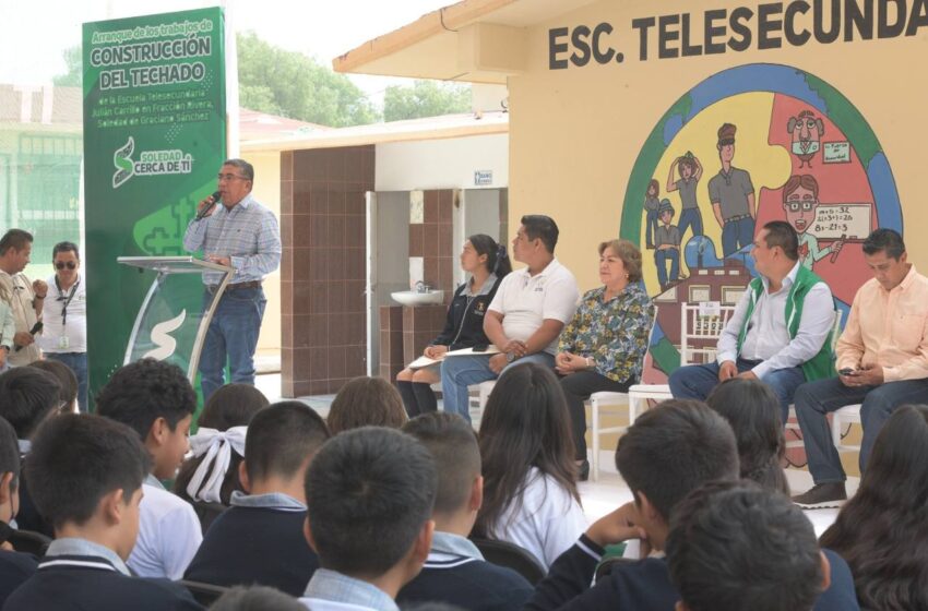 Otro Impulso Al Sector Educativo En Soledad; Alcalde Inicia Construcción De Techado En Telesecundaria