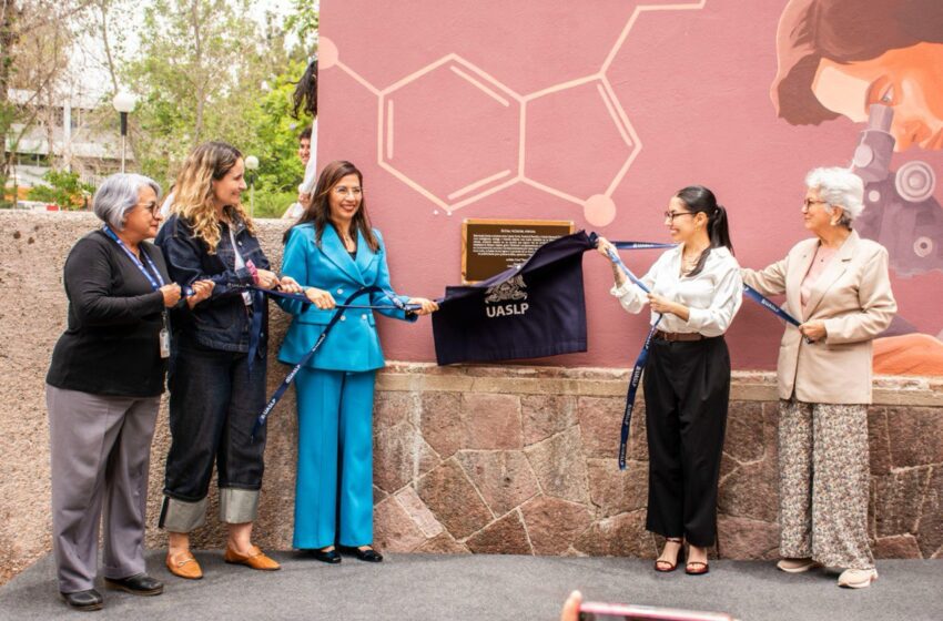 FCQ-UASLP rinde homenaje a tres científicas destacadas con mural de Mont Ventura