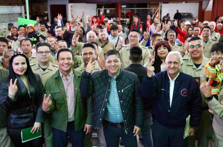 GOBIERNO ASEGURA A BOMBEROS, SOLDADOS Y POLICÍAS QUE SIRVAN A SAN LUIS POTOSÍ