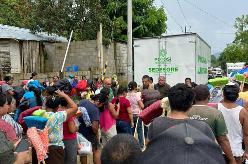 Estado Lleva Apoyo A Familias De Tamazunchale Afectadas Por Lluvias