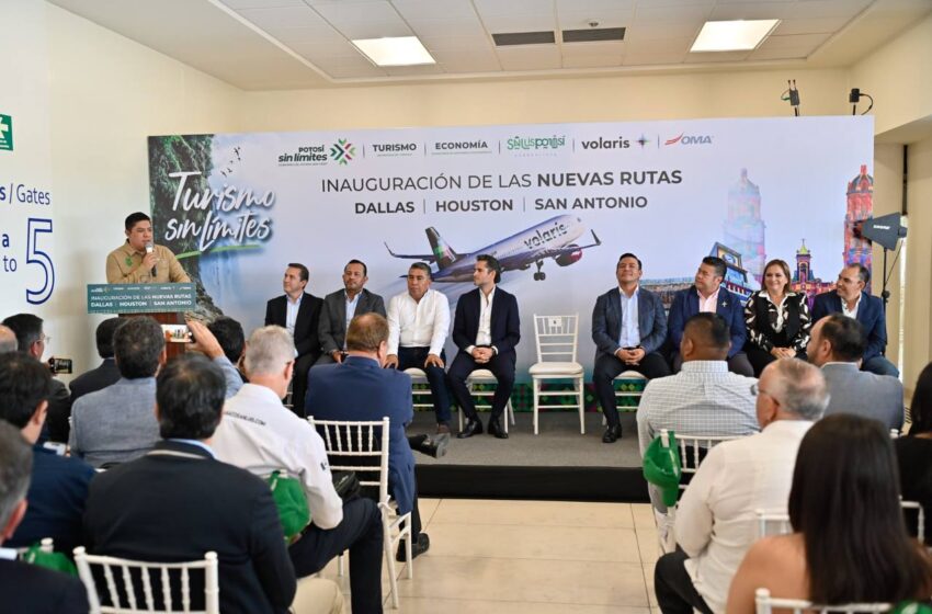  Ricardo Gallardo Inaugura Tres Nuevas Conexiones Aéreas