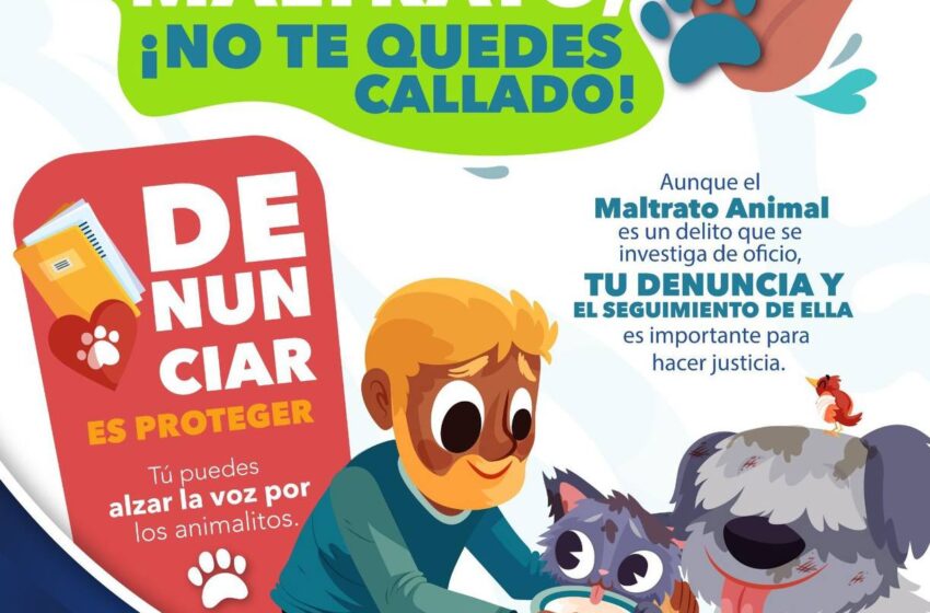  FISCALÍA EXHORTA A DENUNCIAR CONDUCTAS QUE ATENTEN CONTRA ANIMALES DOMÉSTICOS O SILVESTRES EN SLP