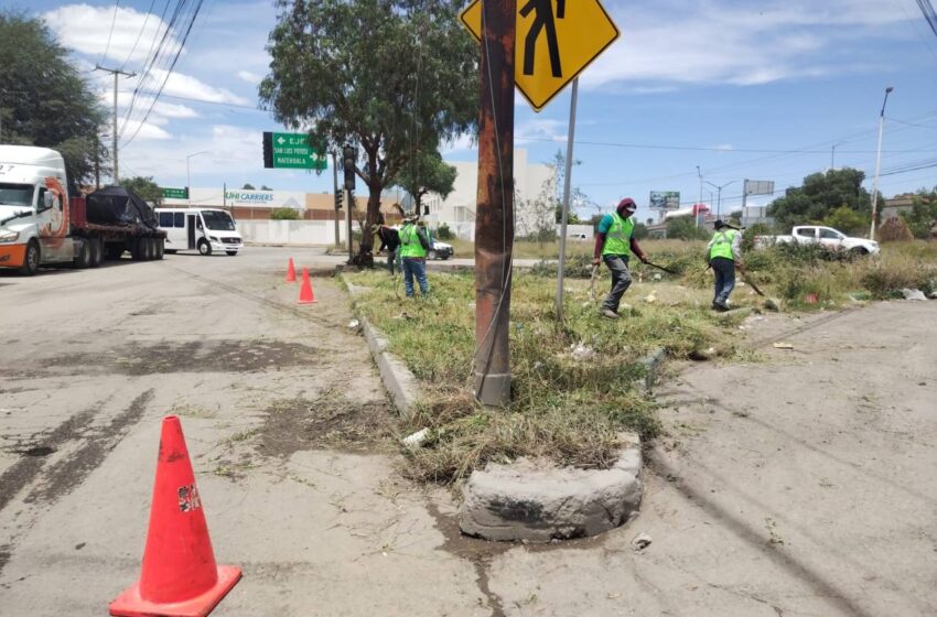  Avanza rehabilitación de vialidades en la zona industrial de SLP