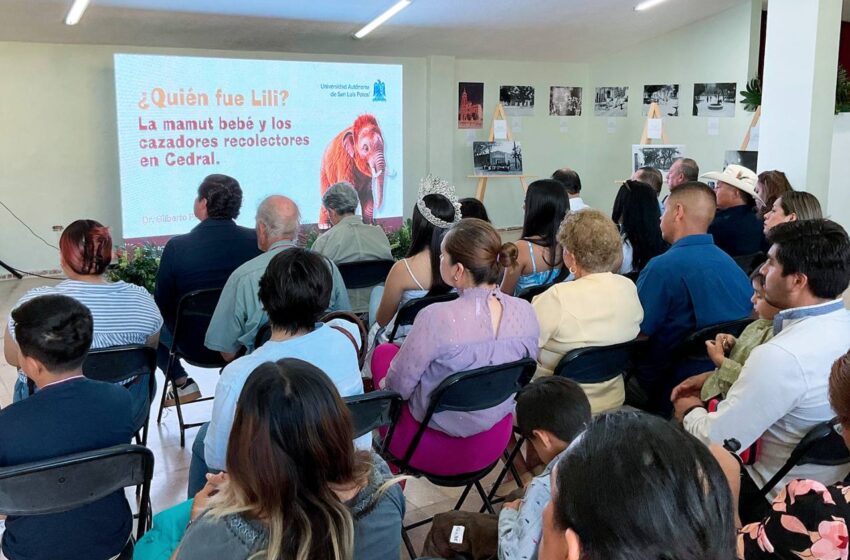 Reconoce Cedral labor científica de investigador de la UASLP por estudio de los restos de mamut bebé