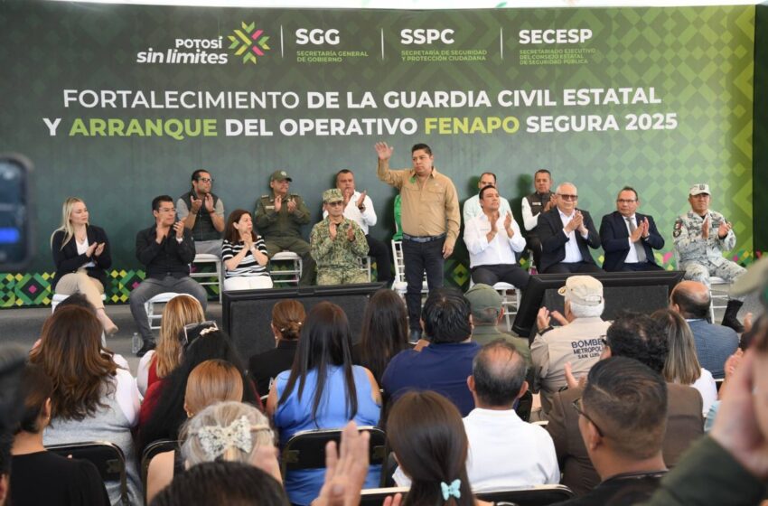 JUAN MANUEL NAVARRO RESPALDA FORTALECIMIENTO DE LA GUARDIA CIVIL ESTATAL Y RECONOCE IMPULSO A LA SEGURIDAD DE SLP