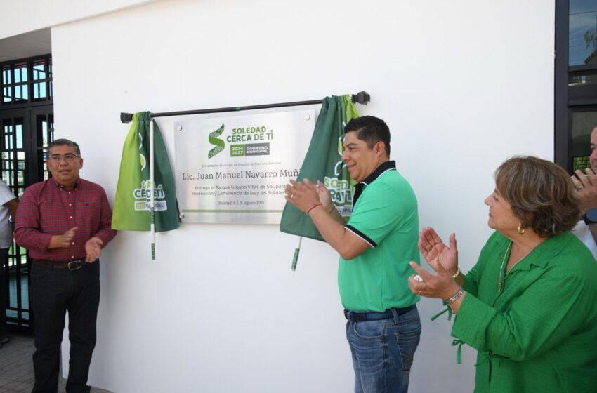 TRANSFORMACIÓN INÉDITA EN SOLEDAD: ALCALDE Y GOBERNADOR ENTREGAN PARQUE URBANO CON PURIFICADORA GRATUITA EN VILLAS DEL SOL
