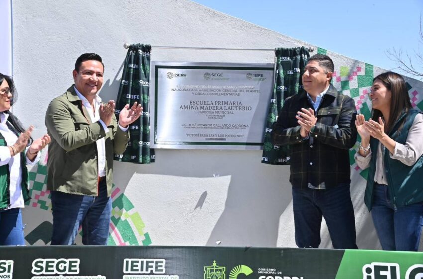 RICARDO GALLARDO FORTALECE SIN LÍMITES LA EDUCACIÓN DE CALIDAD