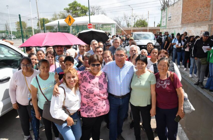“UN GOBIERNO MUNICIPAL QUE ENTIENDE Y ATIENDE NUESTRAS NECESIDADES”: VECINOS FRACC. EL MORRO EN SOLEDAD DE G.S.