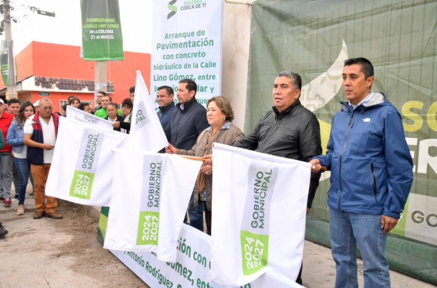 ALCALDE CUMPLE CON INFRAESTRUCTURA URBANA EN LOS LIMÍTROFES DE SOLEDAD, ARRANCA PAVIMENTACIÓN