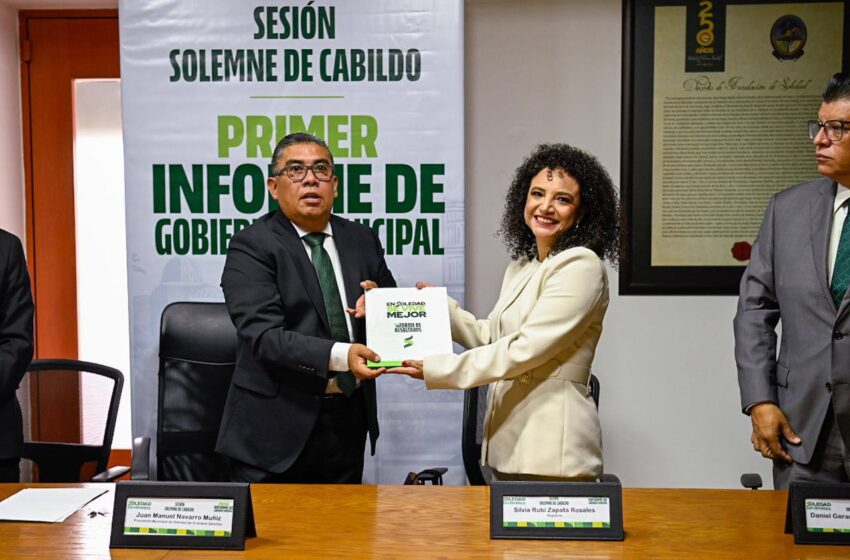 ALCALDE JUAN MANUEL NAVARRO ENTREGÓ PRIMER INFORME DE RESULTADOS A CUERPO EDILICIO