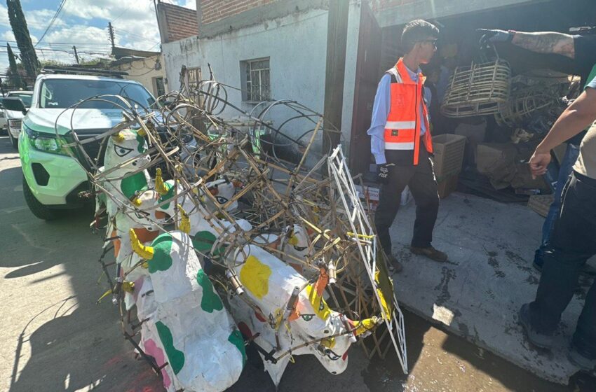  CUERPOS DE EMERGENCIA ATIENDEN INCENDIO POR ALMACENAMIENTO DE PIROTECNIA