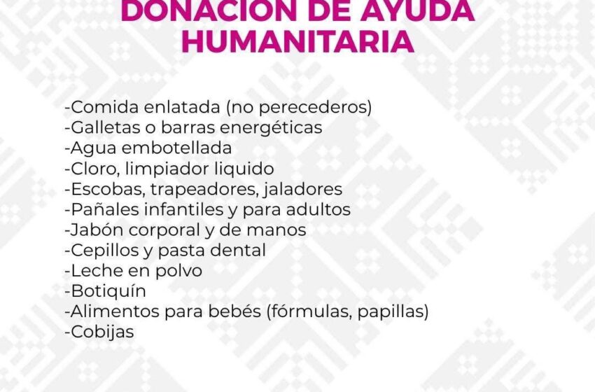 ¡LA HUASTECA NOS NECESITA! DEPENDENCIAS ESTATALES RECOLECTAN VÍVERES