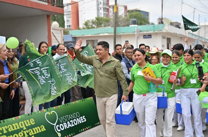 Ricardo Gallardo lanza brigadas de salud “Visitando Corazones” para atender casa por casa en San Luis Potosí