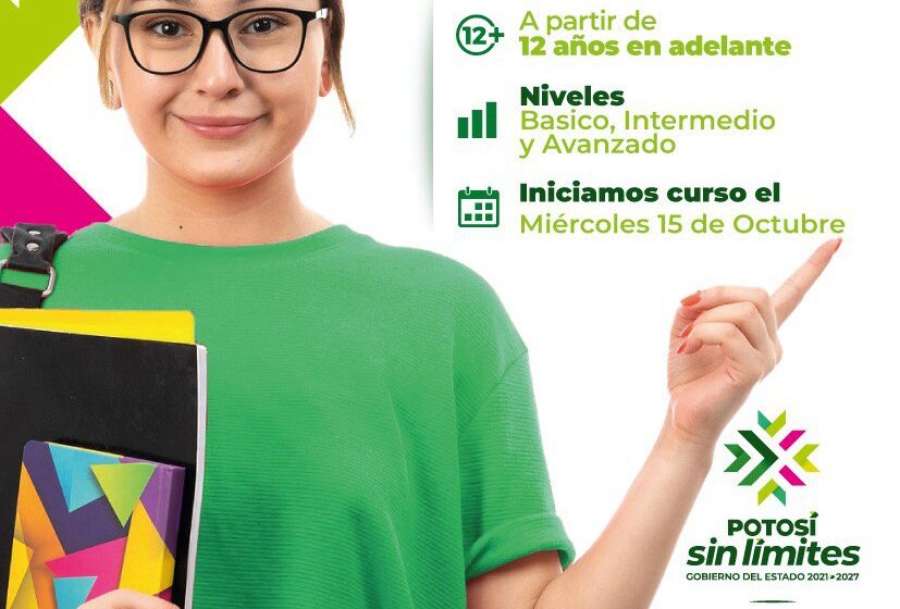  GOBIERNO ESTATAL IMPULSA CURSOS DE INGLÉS PARA JUVENTUD POTOSINA