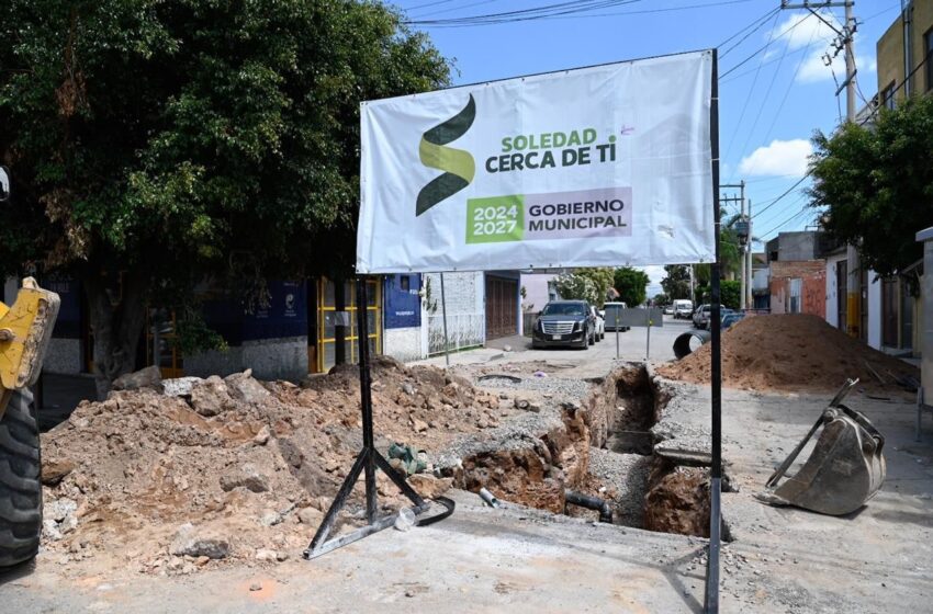  EN RESPUESTA PRIORITARIA Y CERCANA A LA CIUDADANÍA, GOBIERNO DE SOLEDAD IMPULSA OBRAS DE SUSTITUCIÓN DE DRENAJE