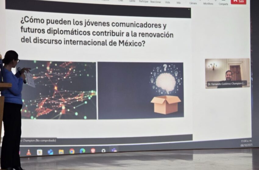 Embajada de México en Reino Unido comparte con estudiantes de la UASLP la relevancia de la comunicación en la diplomacia internacional