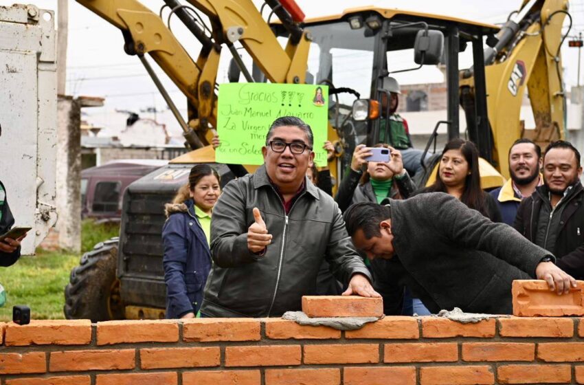 Arranca Juan Manuel Navarro construcción de parque urbano en el Fraccionamiento La Virgen