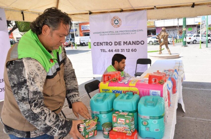  Soledad se suma a la ayuda para familias afectadas por lluvias en la Huasteca