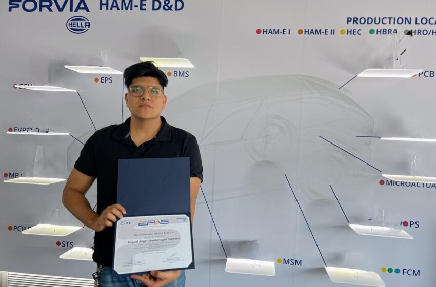 Egresado de la UASLP recibe premio internacional por innovación en sistemas automotrices