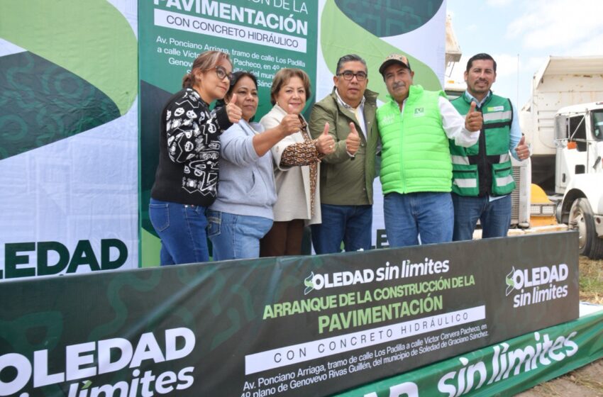  JUAN MANUEL NAVARRO INICIA AMPLIACIÓN DE PAVIMENTACIÓN DE AV. PONCIANO ARRIAGA PARA CONSOLIDAR LA CONECTIVIDAD URBANA   