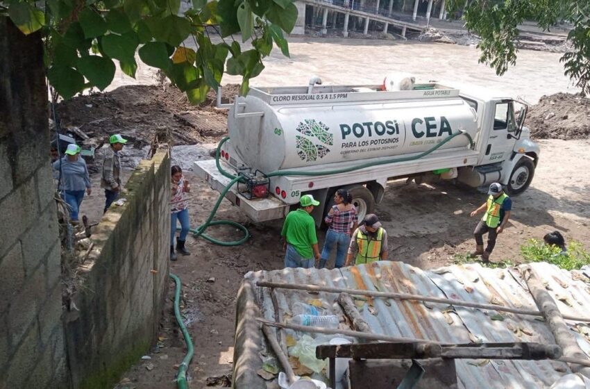 RICARDO GALLARDO GARANTIZA AGUA POTABLE GRATUITA PARA FAMILIAS Y ESCUELAS EN LA HUASTECA