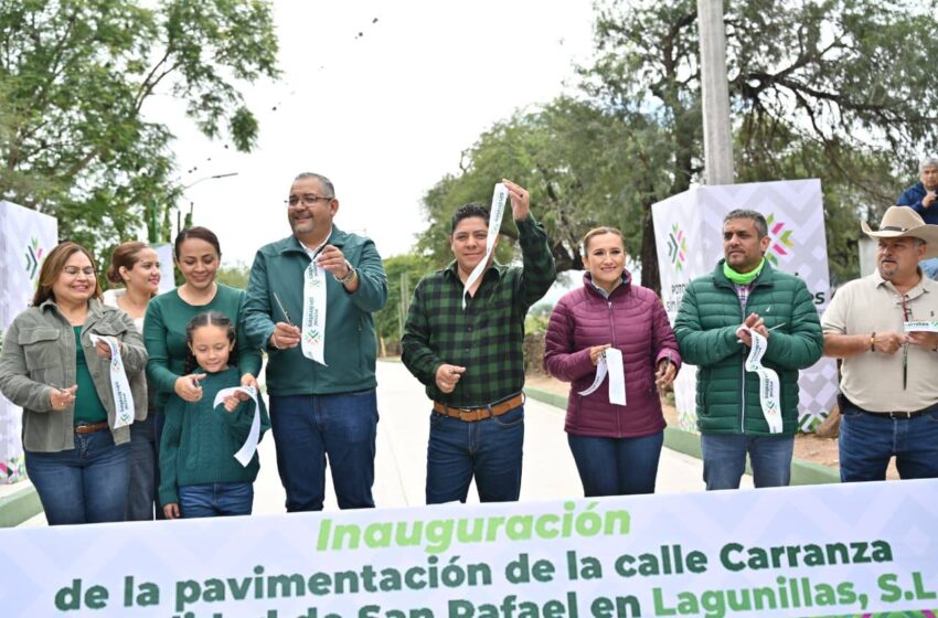 Ricardo Gallardo impulsa desarrollo urbano y cultural en Lagunillas con obras y equipamiento
