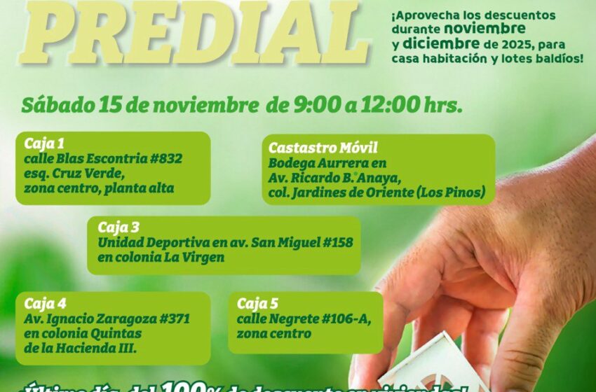  CONTRIBUYENTES SOLEDENSES RESPONDEN POSITIVAMENTE A PROGRAMA DE DESCUENTOS EN RECARGOS POR IMPUESTO PREDIAL