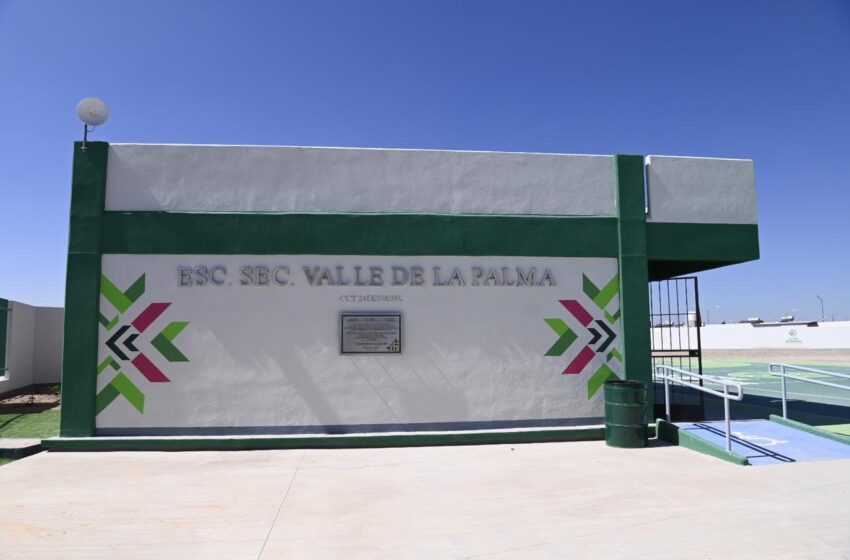  Juventud soledense estrena nueva secundaria en Valle de la Palma: Gobierno Estatal impulsa educación con espacios dignos