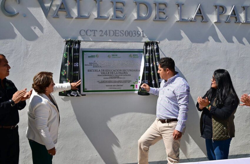  Ricardo Gallardo entrega modernas vialidades y nueva secundaria en Soledad de Graciano Sánchez
