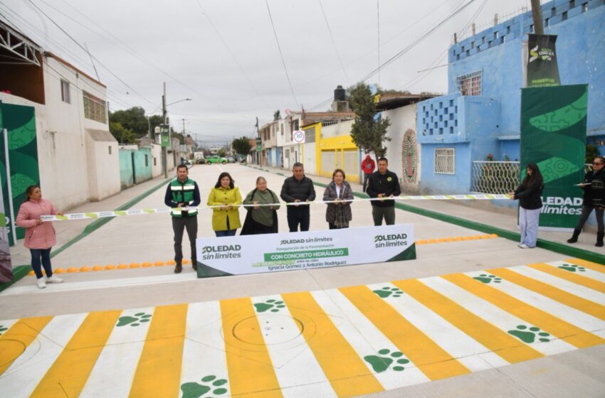  EN 40 DÍAS, AYUNTAMIENTO DE SOLEDAD ENTREGA PAVIMENTACIÓN DE CALLE LINO GÓMEZ