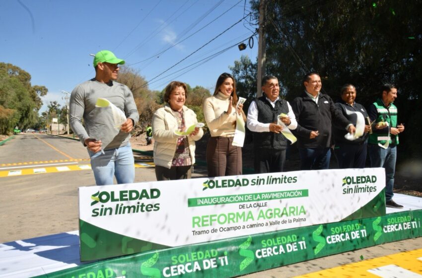  MUNICIPIO SOLEDENSE Y ESTADO CONSOLIDAN UNA DE LAS VIALIDADES MÁS EMBLEMÁTICAS: AV. REFORMA AGRARIA