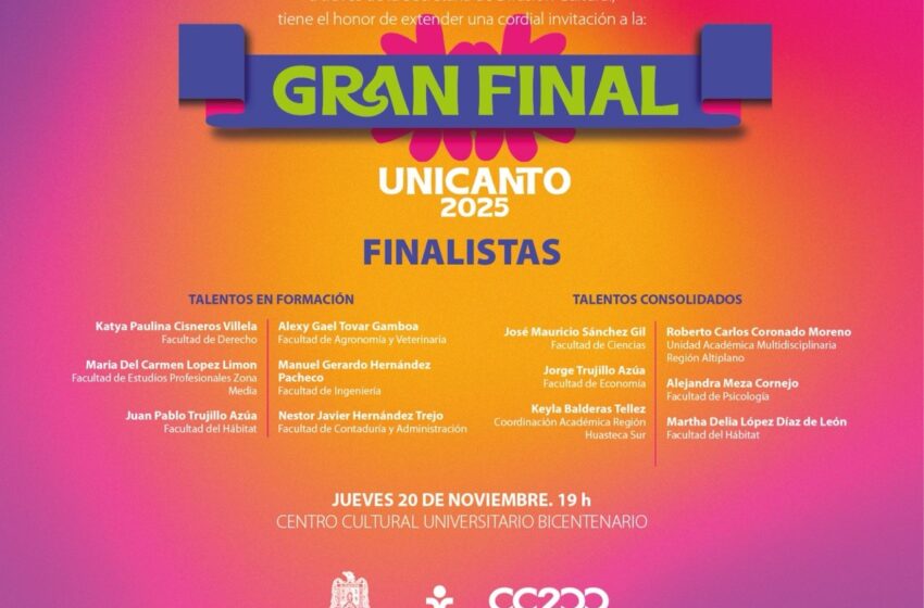  La UASLP celebrará la Gran Final de Unicanto 2025 con un tributo al legado de Juan Gabriel