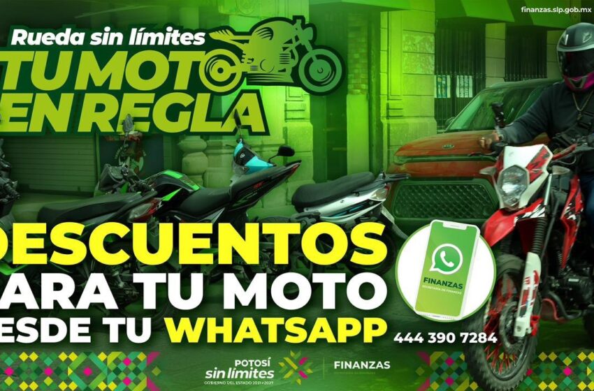  INVITAN A REGULARIZAR MOTOCICLETAS A TRAVÉS DE WHATSAPP