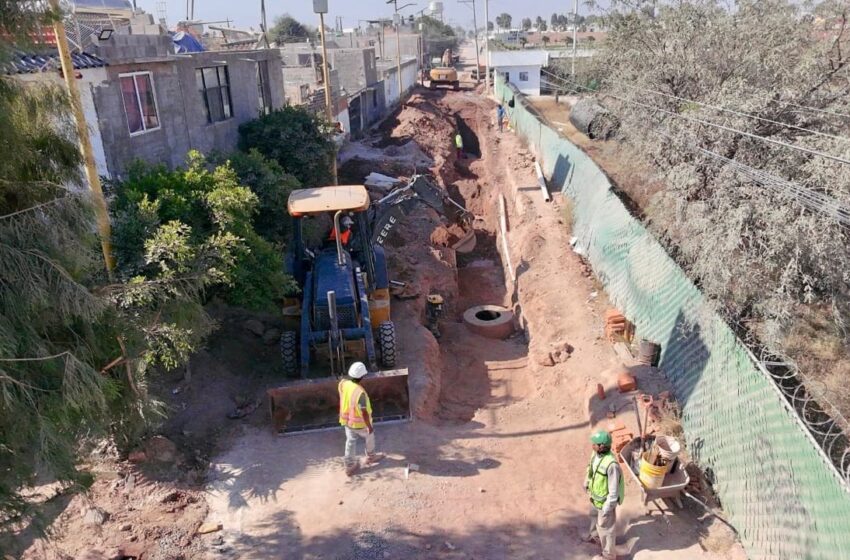  VISIBLE AVANCE DE COLECTOR PLUVIAL EN PRIVADAS DE LA HACIENDA: AYTO DE SOLEDAD