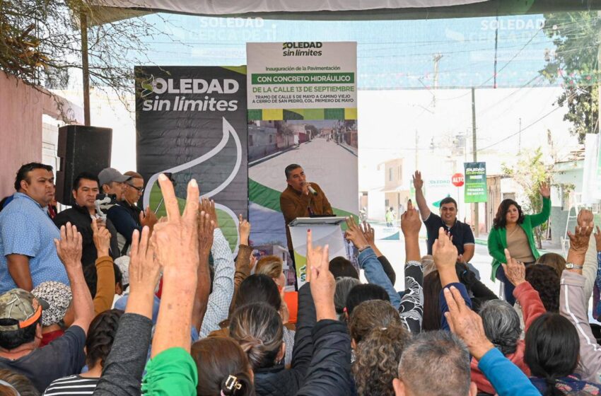  CON OBRA DE ALTO IMPACTO SOCIAL, ALCALDE JUAN MANUEL NAVARRO MEJORA MOVILIDAD Y SEGURIDAD EN LA COL. PRIMERO DE MAYO