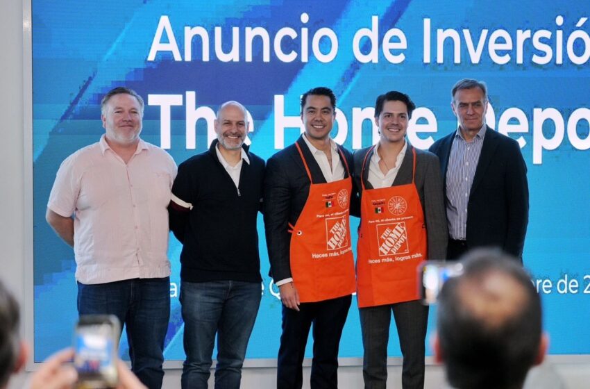  Anuncia Municipio de Querétaro inversión de The Home Depot México por 406 millones de pesos